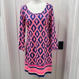 NWOT Lilly Pulitzer Blue And Pink Patterned Women's Dress